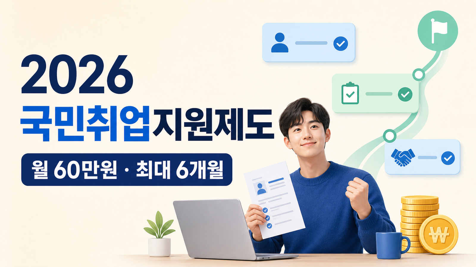 2026 국민취업지원제도 구직촉진수당 월 60만원 안내